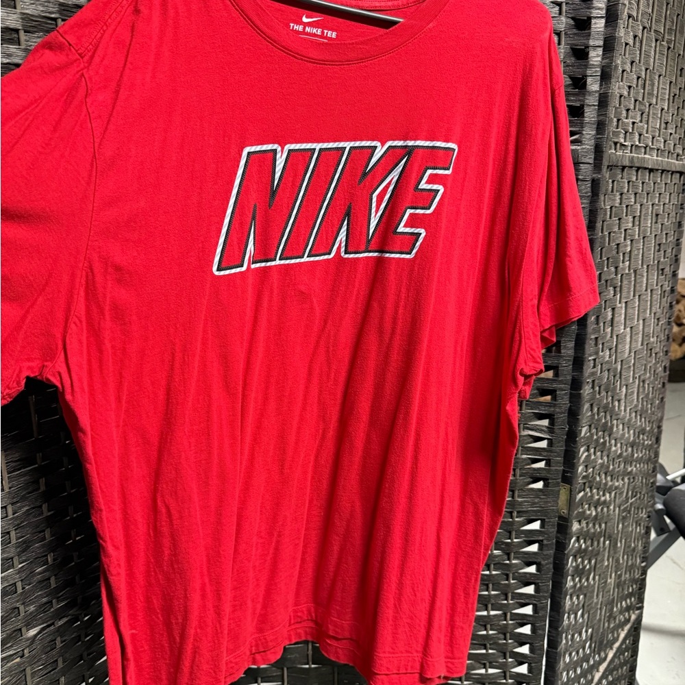 Nike Red Tee with Logo